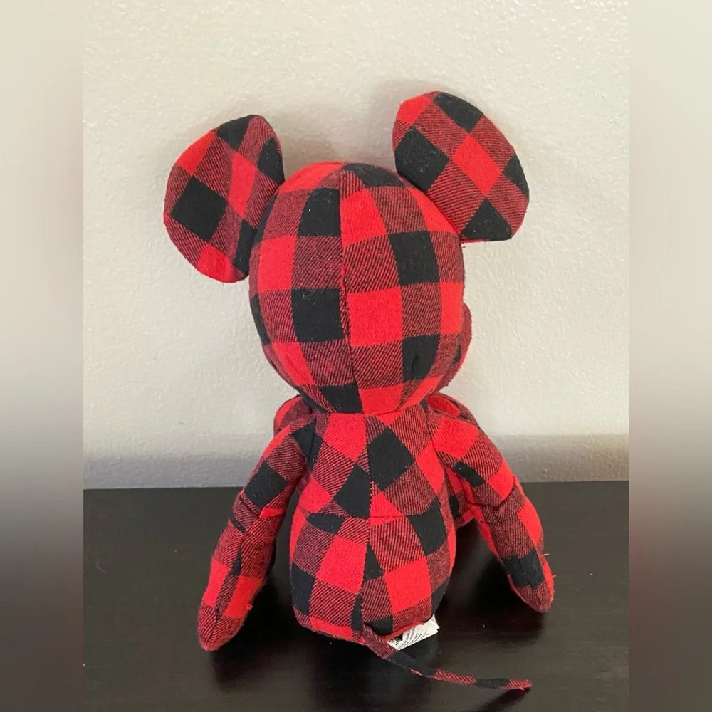 Disney Mickey Mouse X AE American Eagle Special Edition Plush Doll‎ Red Plaid